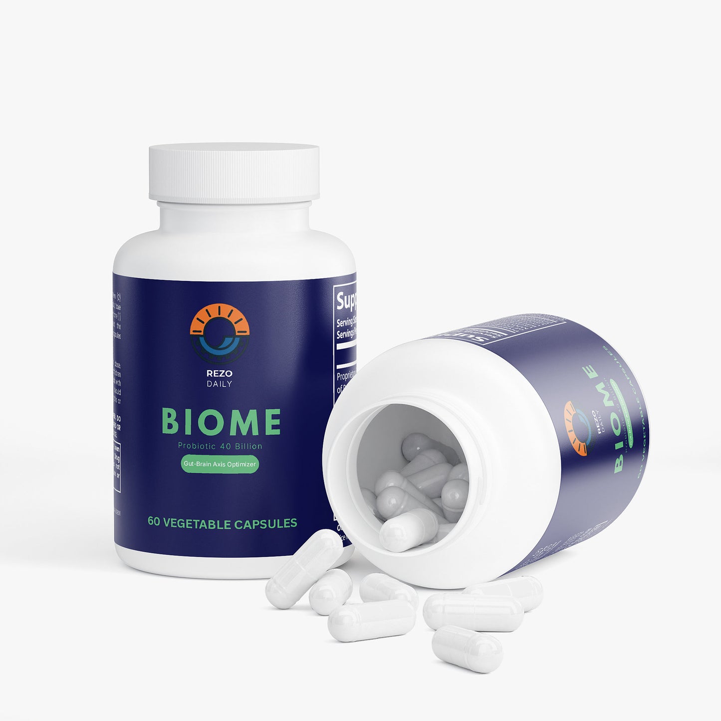 REZO BIOME — Gut-Brain Axis Optimizer (40 Billion CFU)