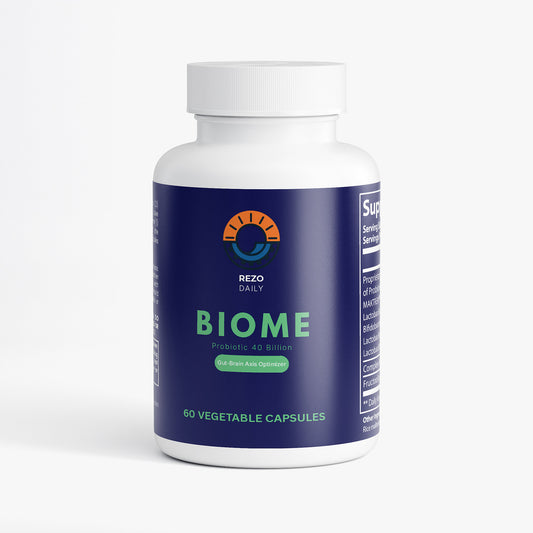 REZO BIOME — Gut-Brain Axis Optimizer (40 Billion CFU)