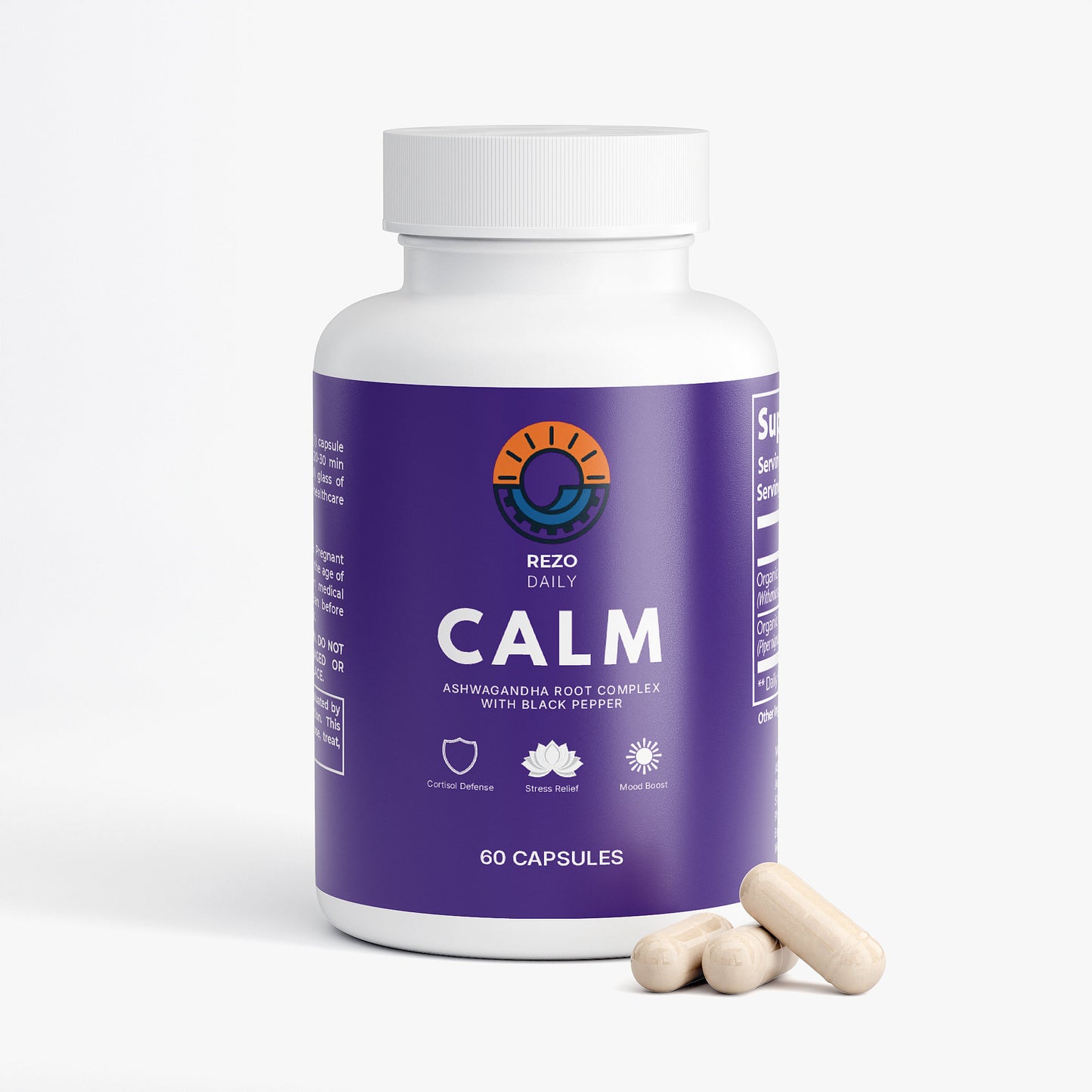 REZO CALM — Ashwagandha Root Complex (Cortisol Defense)