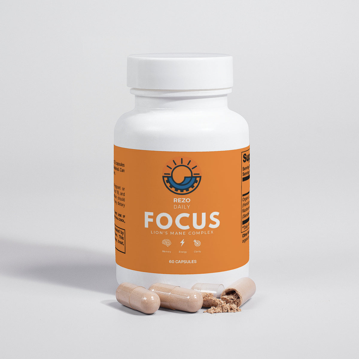 REZO FOCUS — Organic Lion's Mane Complex (1000mg)