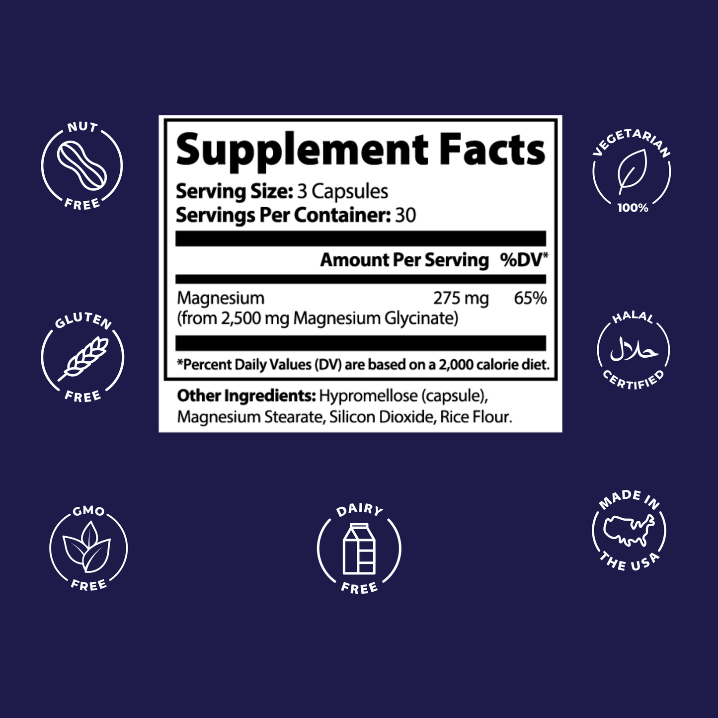 REZO SLEEP — Magnesium Glycinate Complex (High Absorption)